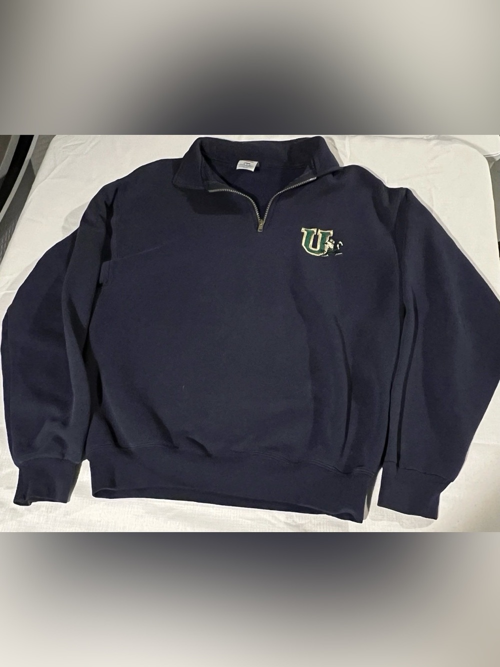 NOTRE DAME UNIVERSITY FIGHTING IRISH Sweatshirt Men’s MEDIUM Zip